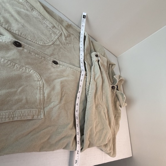 Hart Schaffner Marx Corduroy Beige Button-down Grandpa Shacket Mens XL - Picture 4 of 7